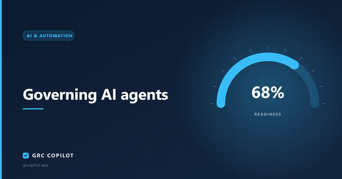 Governing AI agents: autonomy is a control decision, not a feature