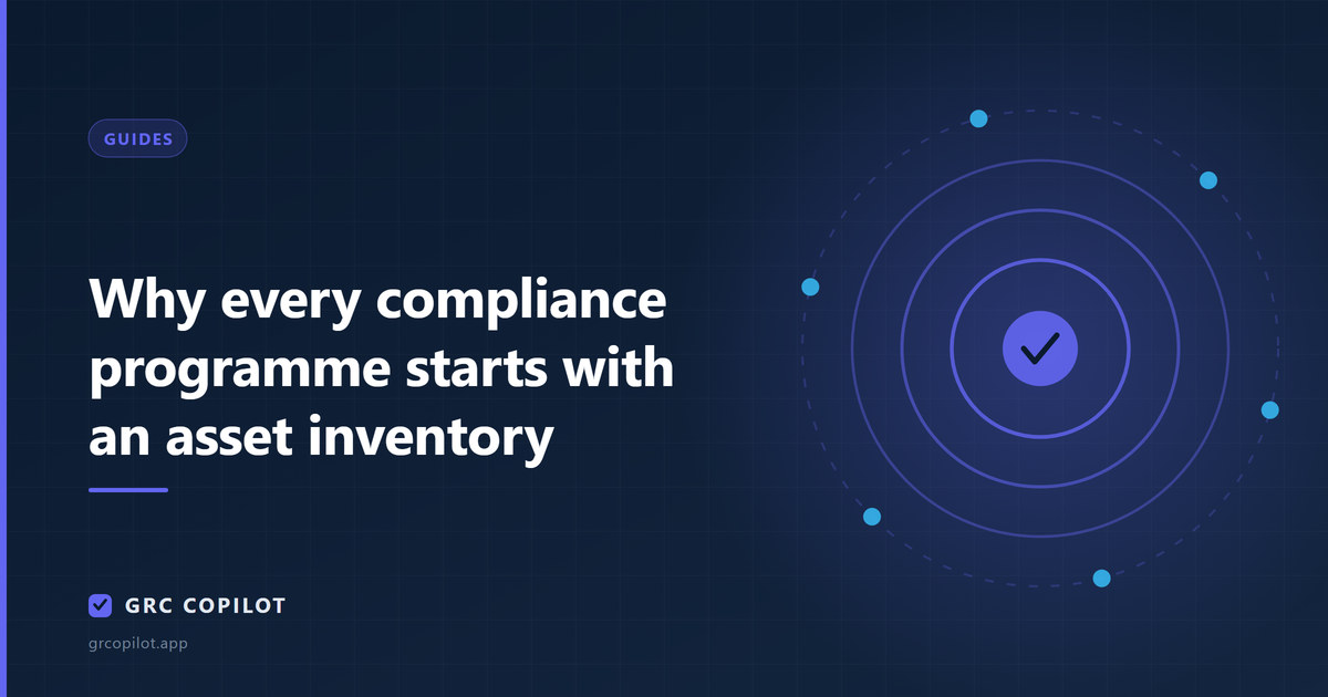 Why every compliance programme starts with an asset inventory