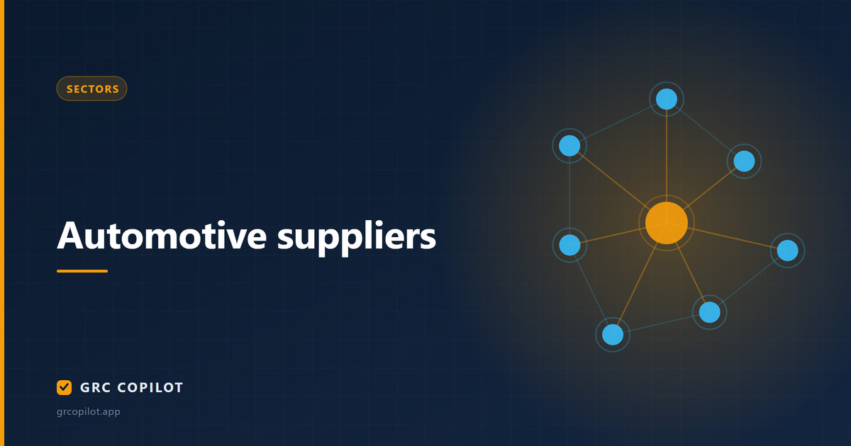 Automotive suppliers: TISAX, prototype protection and the ISO 27001 question
