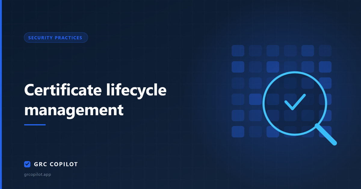 Certificate lifecycle management: the outage you schedule yourself