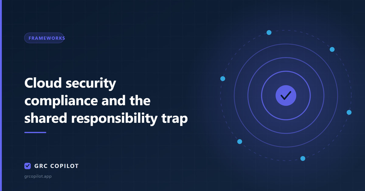 Cloud security compliance and the shared responsibility trap