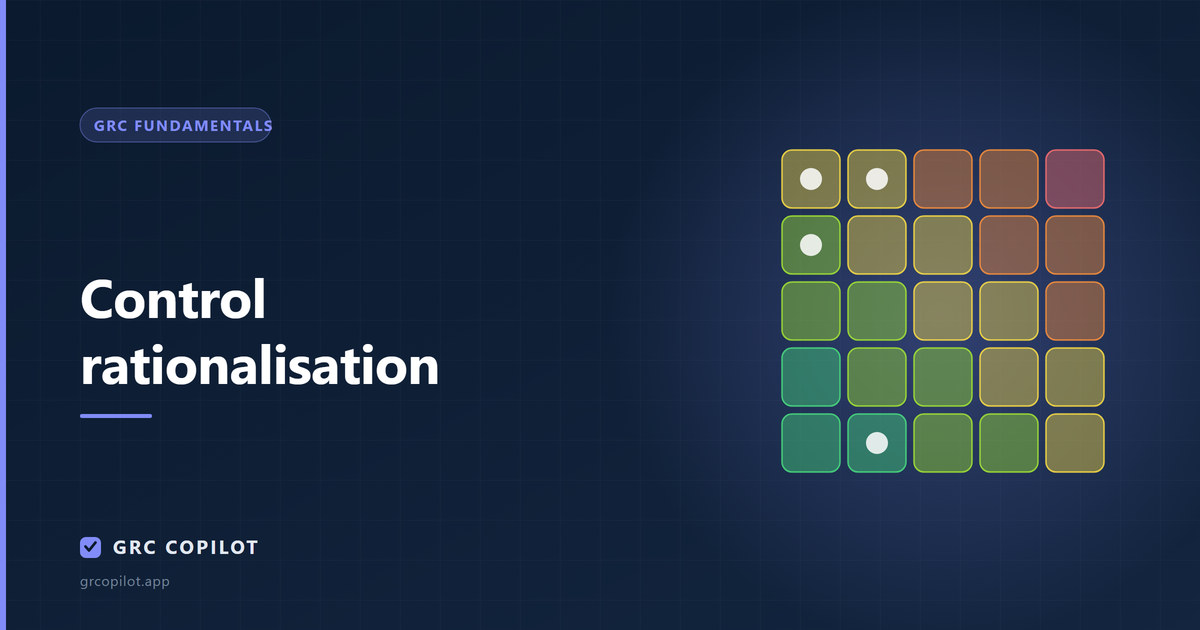 Control rationalisation: you have 400 controls and need 120