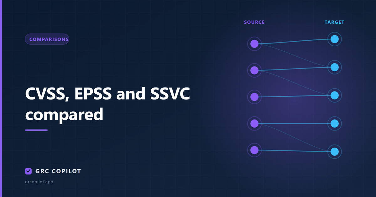 CVSS, EPSS and SSVC compared: prioritising when everything is critical