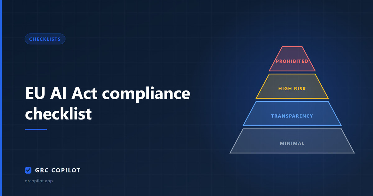 EU AI Act compliance checklist