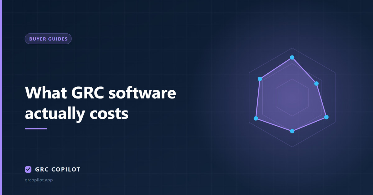 What GRC software actually costs: the line items nobody quotes you