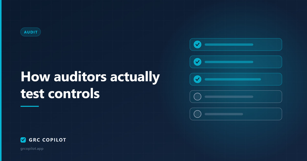 How auditors actually test controls: inquiry, observation, inspection, reperformance