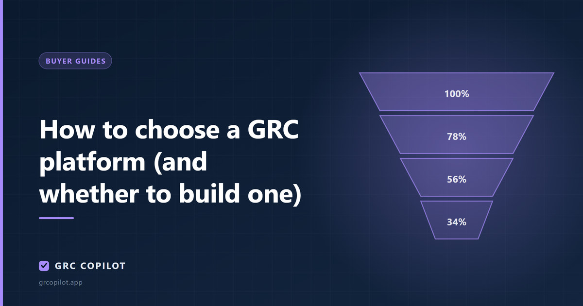 How to choose a GRC platform (and whether to build one)