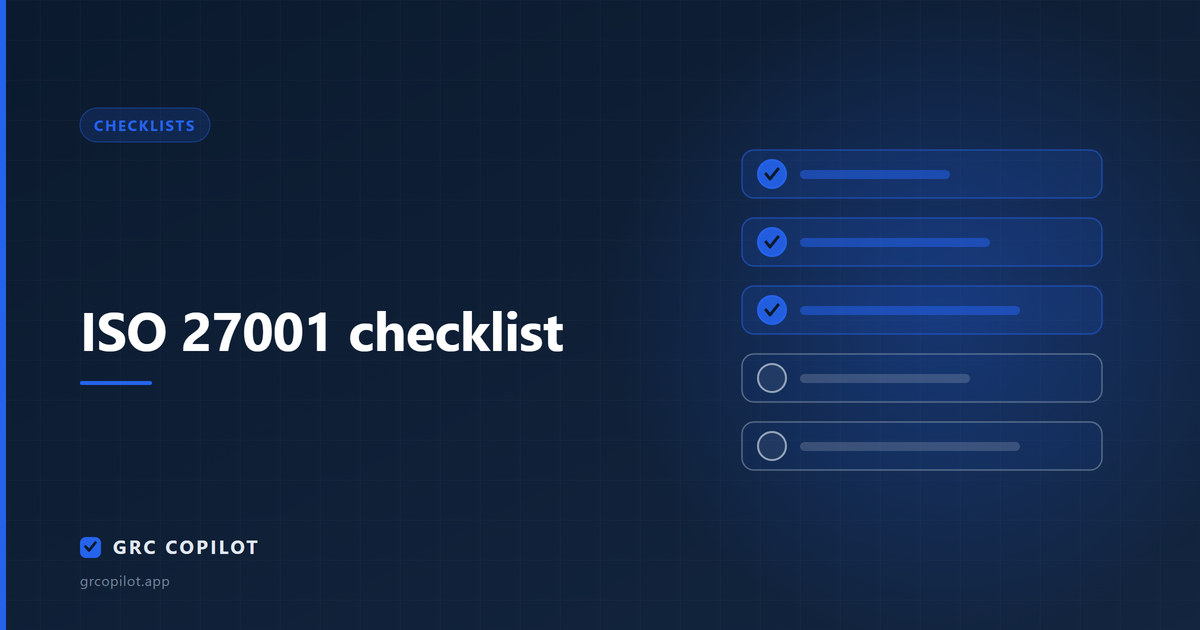 ISO 27001 checklist: every step from scoping to certification