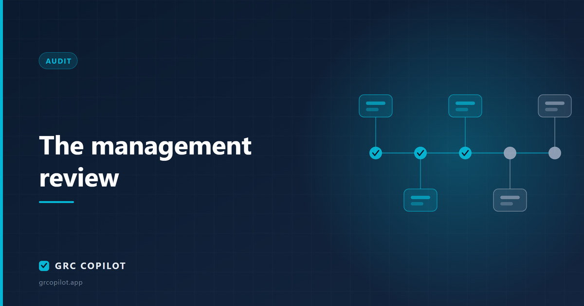 The management review: the meeting that certifies your ISMS