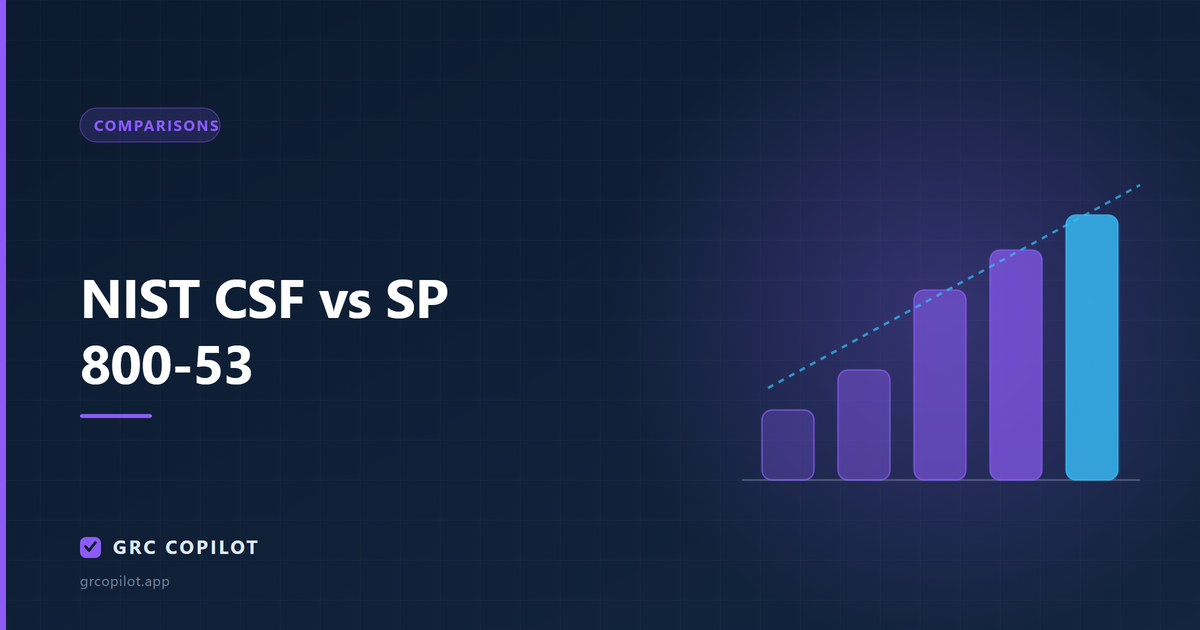 NIST CSF vs SP 800-53: not alternatives, different altitudes