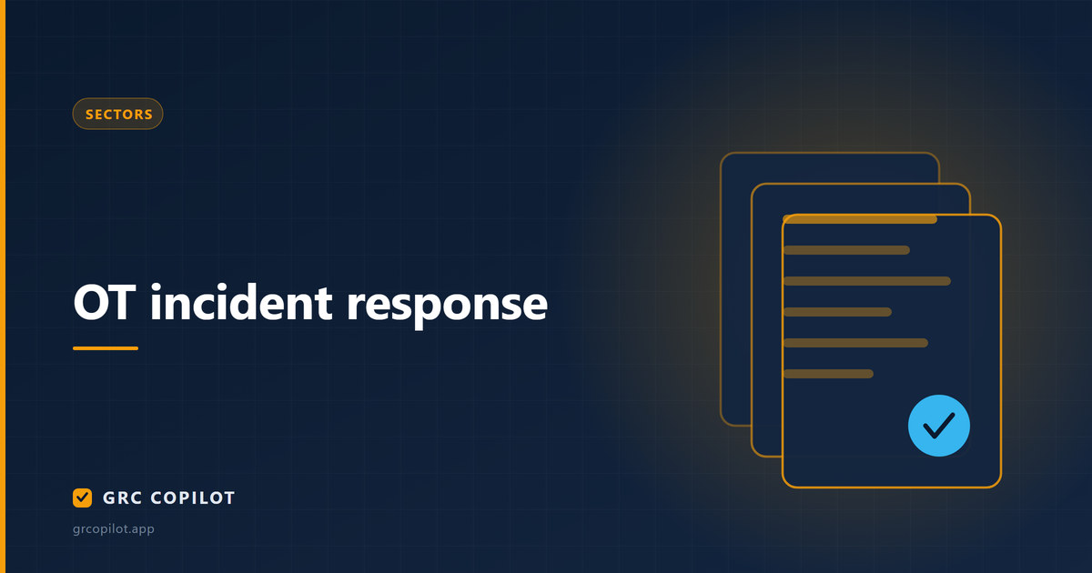 OT incident response: when you cannot just isolate the system