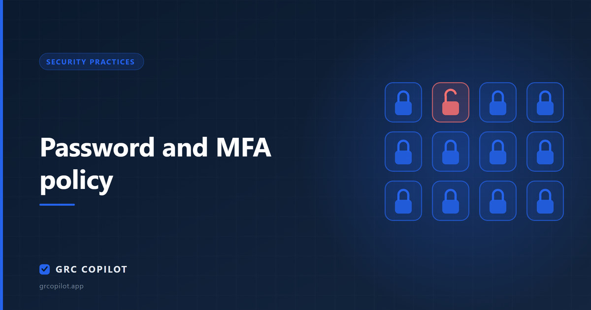 Password and MFA policy: what changed, and what auditors still expect