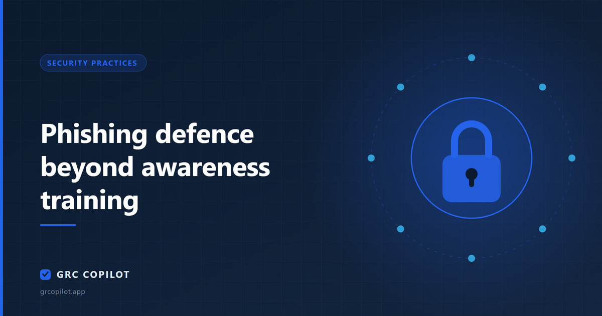 Phishing defence beyond awareness training