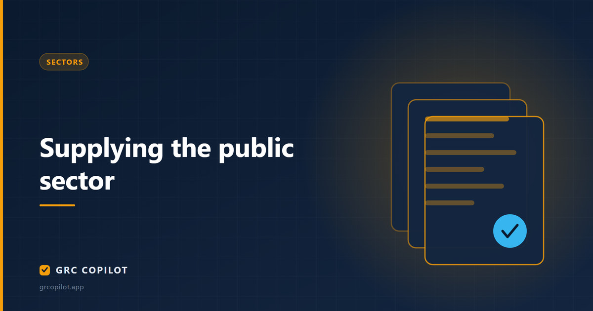 Supplying the public sector: the compliance bar for vendors
