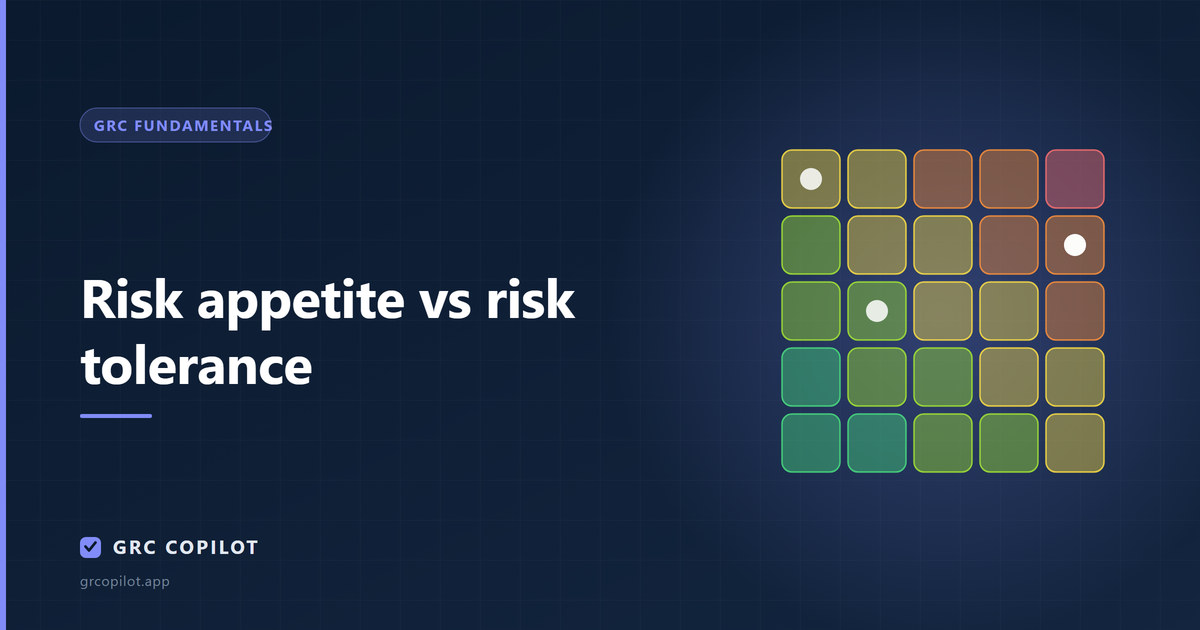 Risk appetite vs risk tolerance: making the difference useful