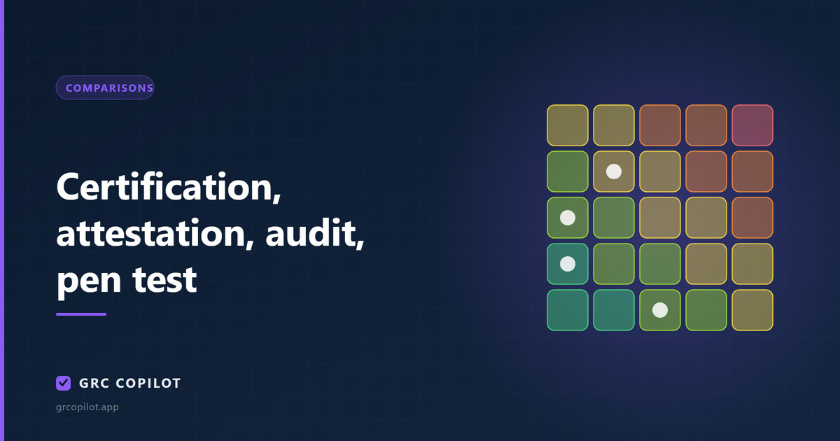 Certification, attestation, audit, pen test: which one does your customer mean?