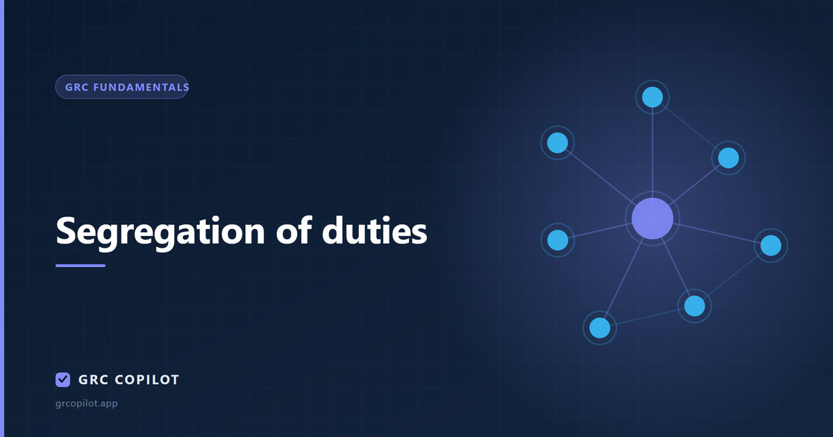 Segregation of duties: the control small teams think they cannot have