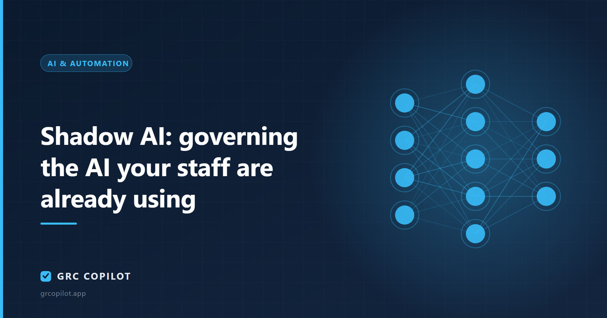Shadow AI: governing the AI your staff are already using