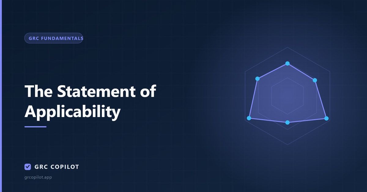 The Statement of Applicability: the document auditors read first