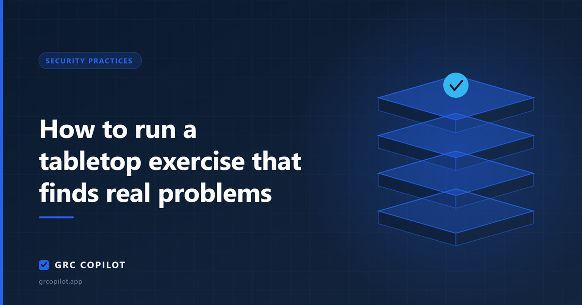 How to run a tabletop exercise that finds real problems