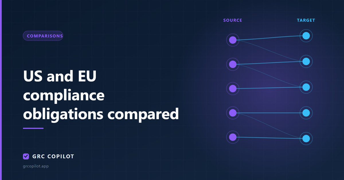 US and EU compliance obligations compared