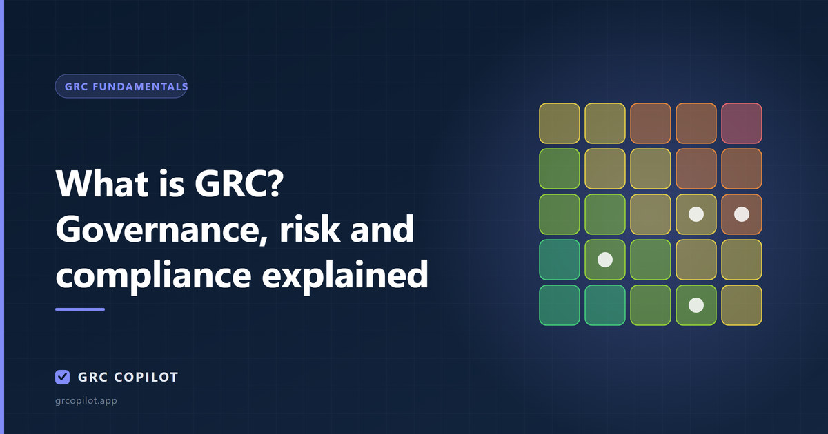What is GRC? Governance, risk and compliance explained