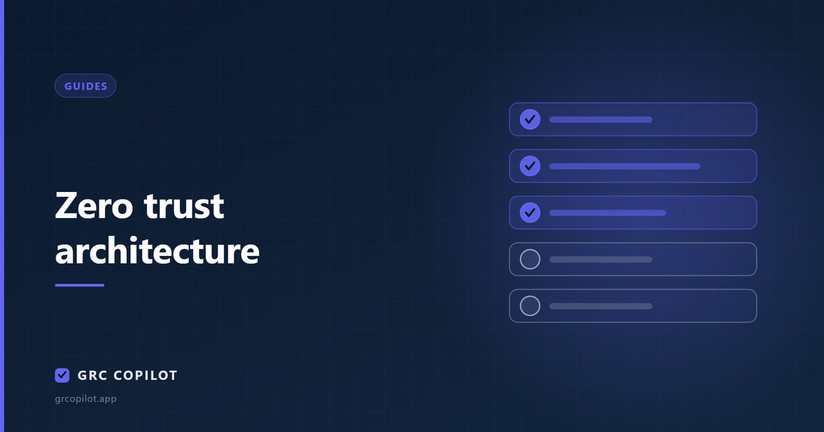 Zero trust architecture: principles, not products